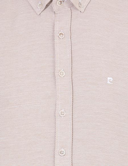 Kahverengi Slim Fit Uzun Kollu Gömlek - 50255057024