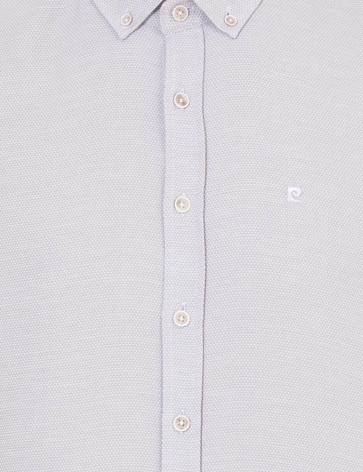 Açık Gri Slim Fit Uzun Kollu Gömlek - 50255057001