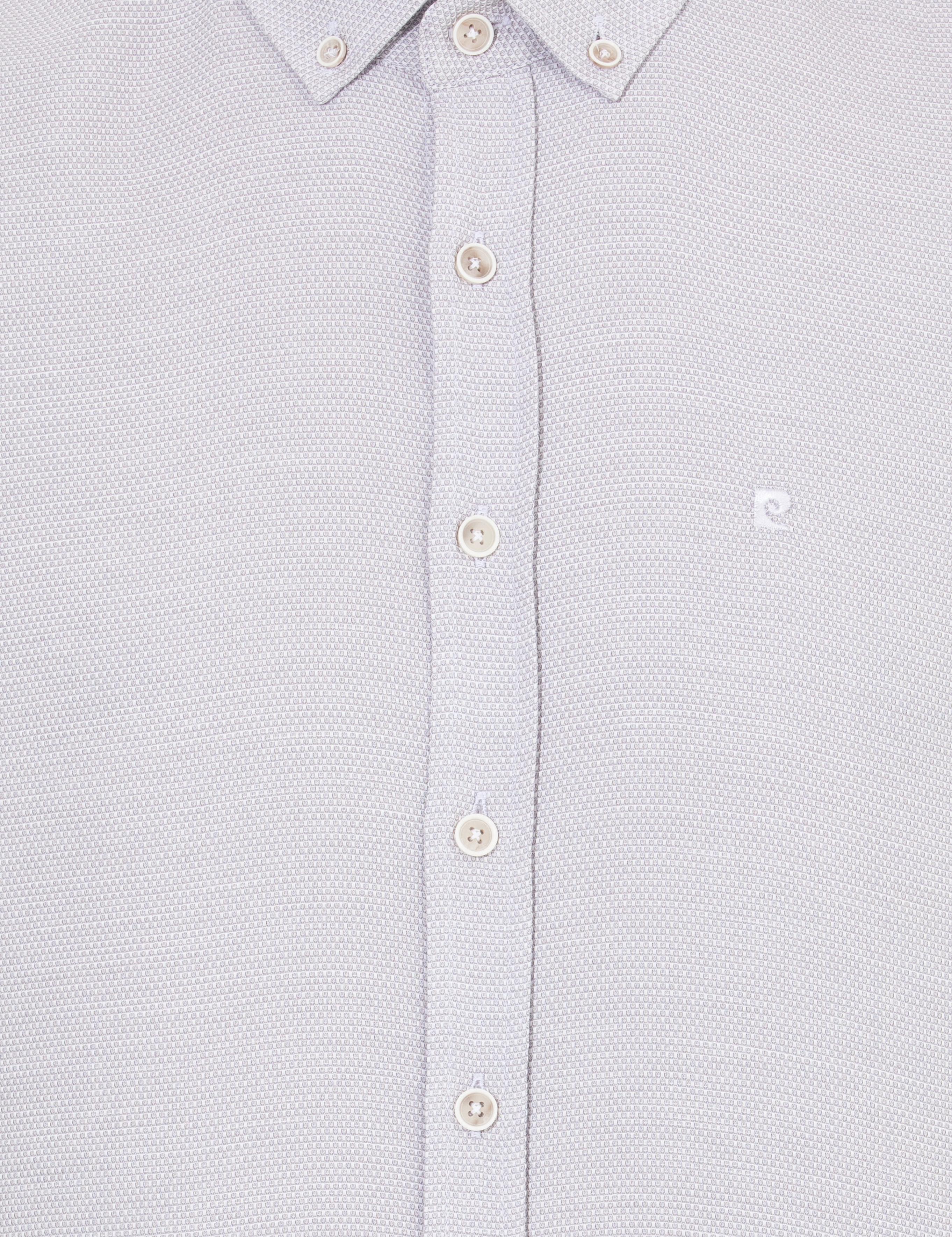 Açık Gri Slim Fit Uzun Kollu Gömlek