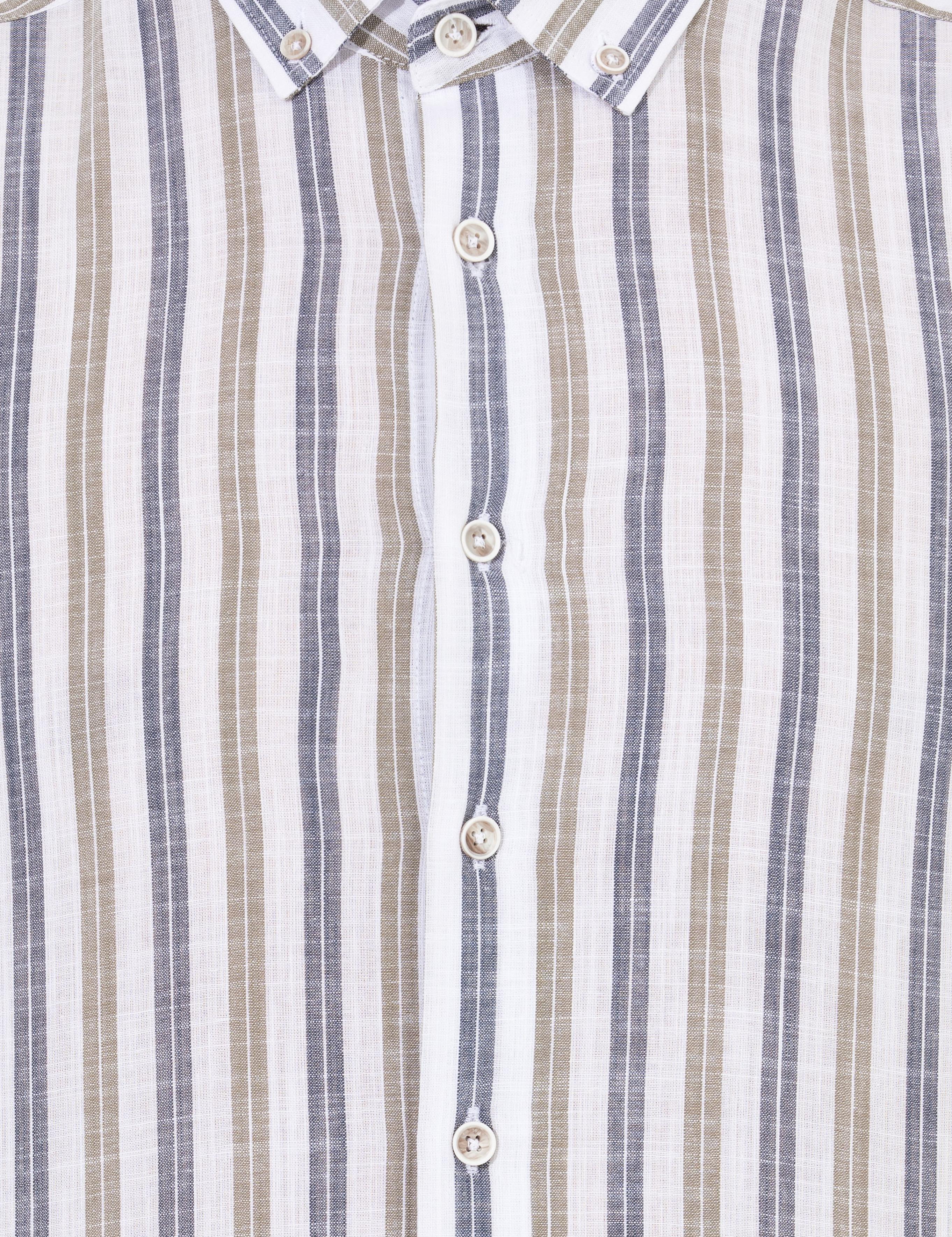 Haki Slim Fit Uzun Kollu Gömlek