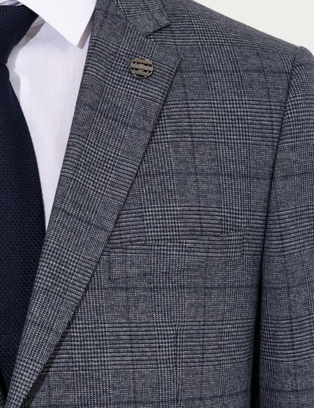 Lacivert Slim Fit Takım Elbise - 50256729041