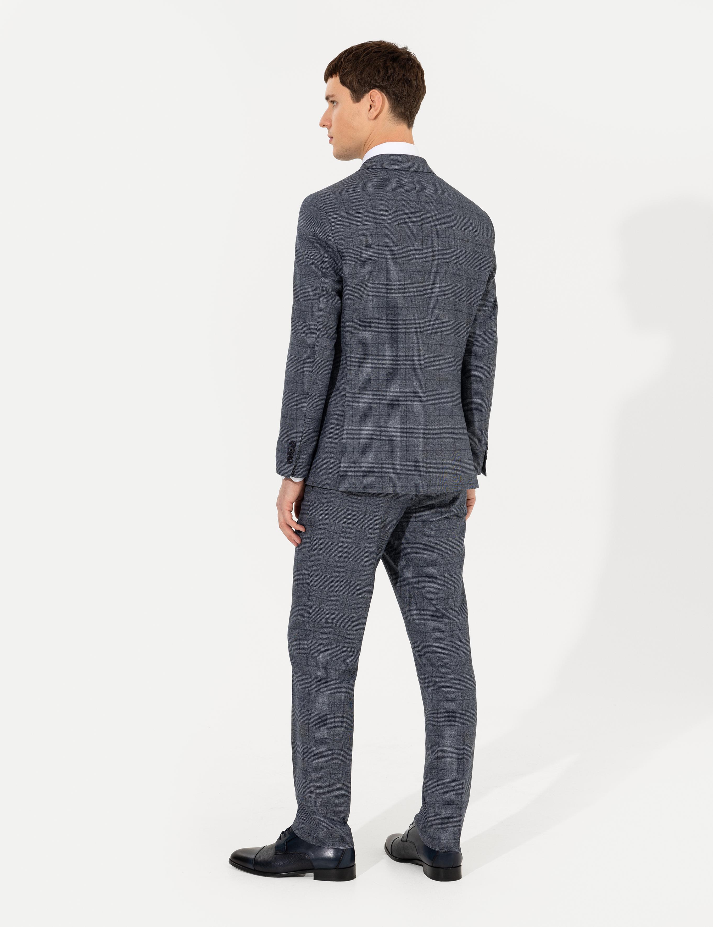 Lacivert Slim Fit Takım Elbise