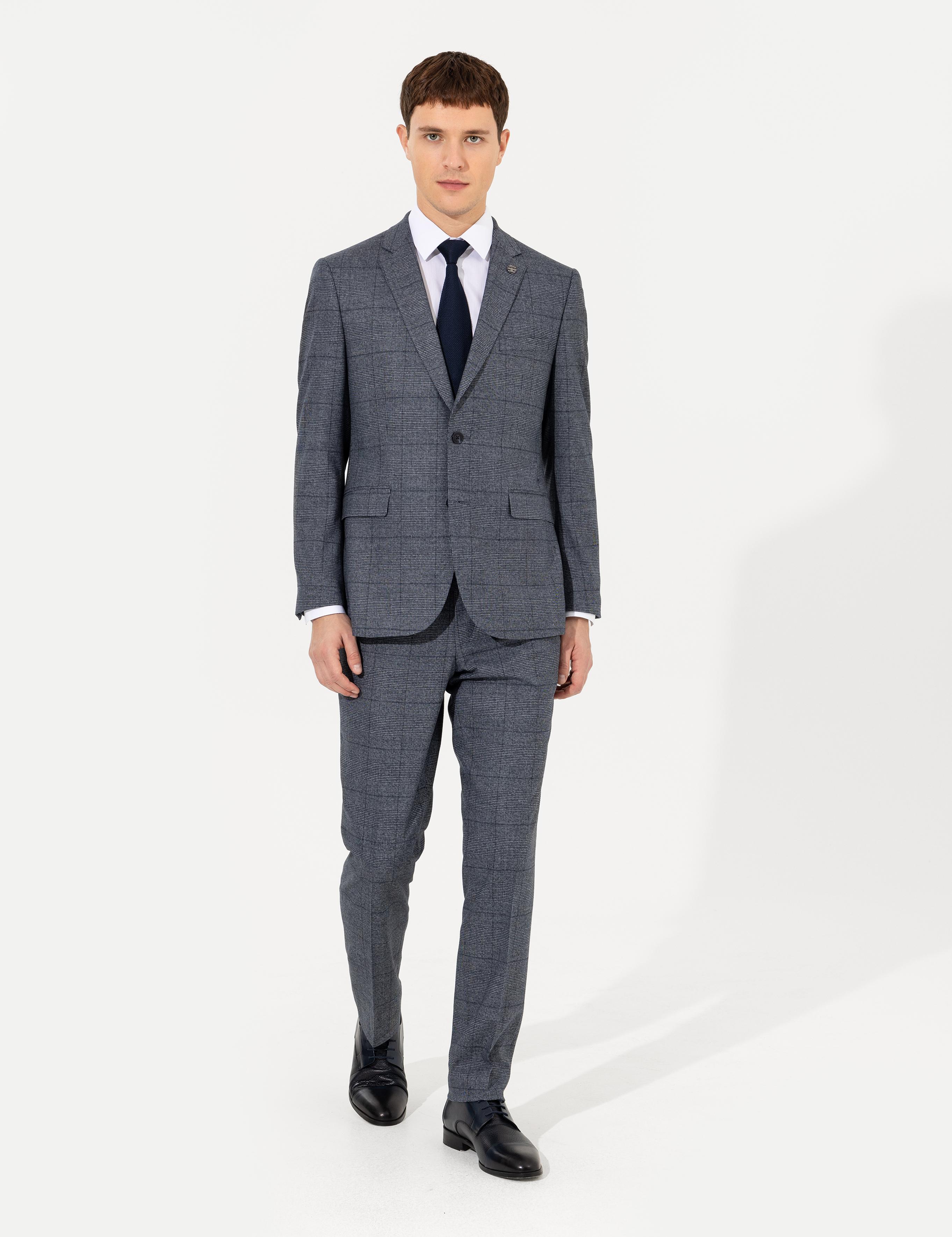 Lacivert Slim Fit Takım Elbise