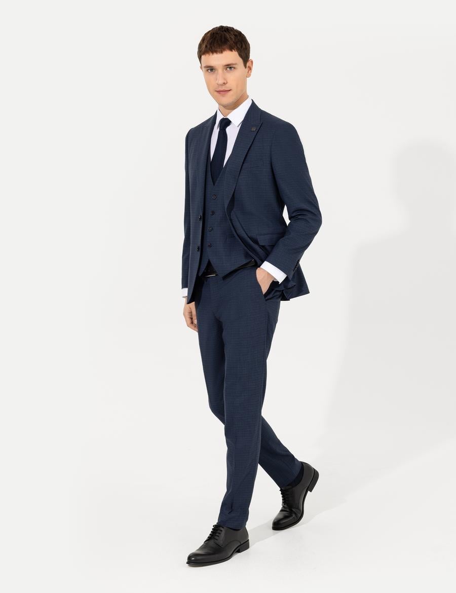 Lacivert Ex. Slim Fit Takım Elbise