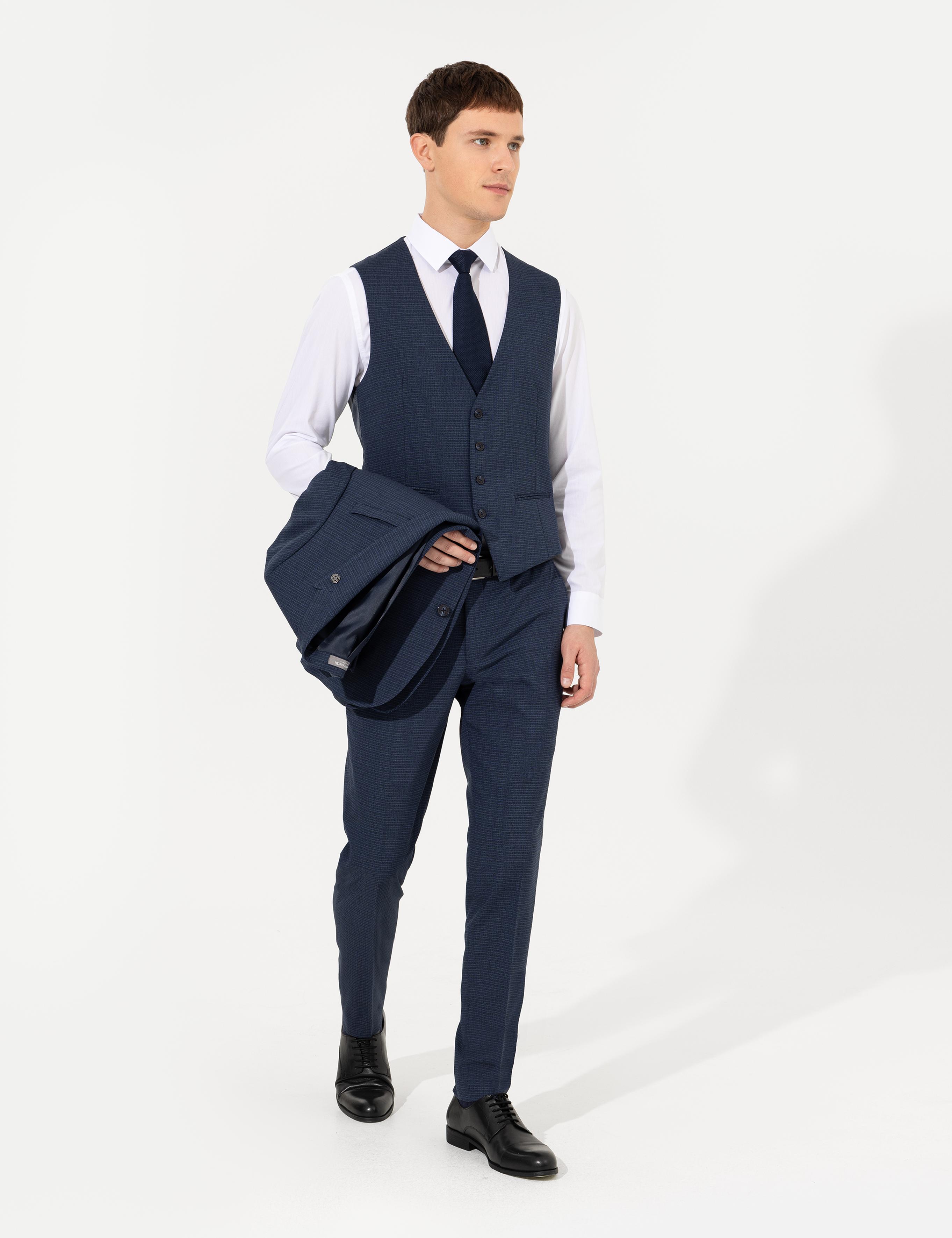 Lacivert Ex. Slim Fit Takım Elbise