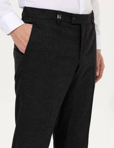 Antrasit Slim Fit Kumaş Pantolon