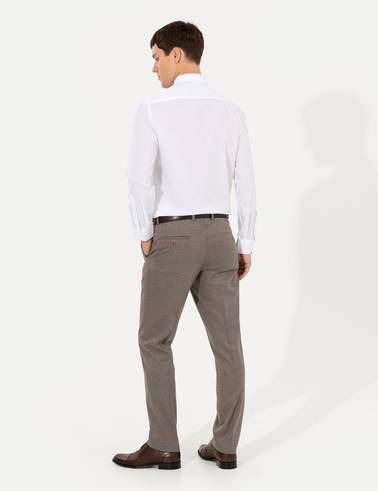 Açık Kahverengi Slim Fit Kumaş Pantolon
