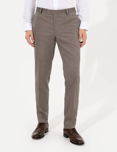 Açık Kahverengi Slim Fit Kumaş Pantolon