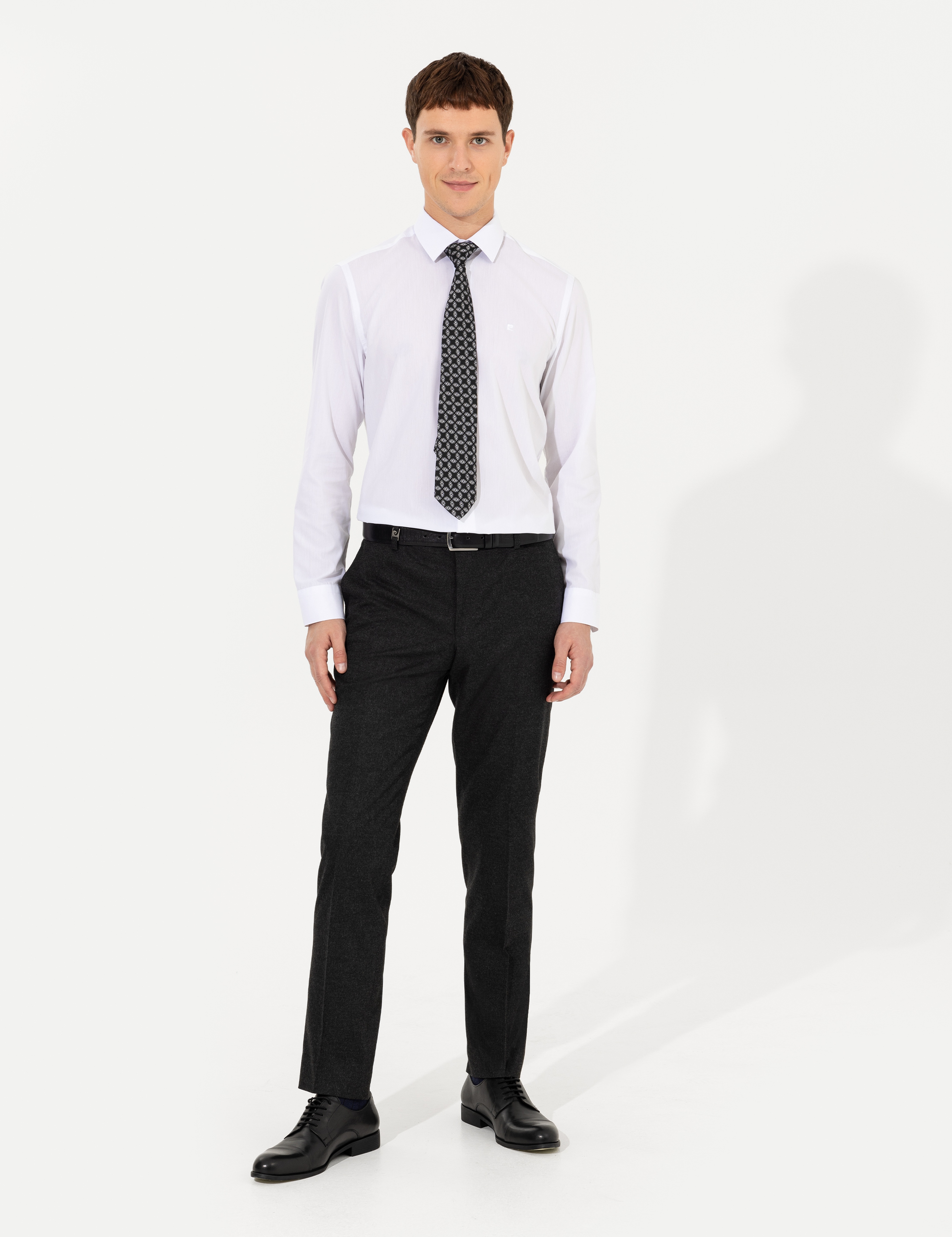 Antrasit Slim Fit Kumaş Pantolon - Image 3