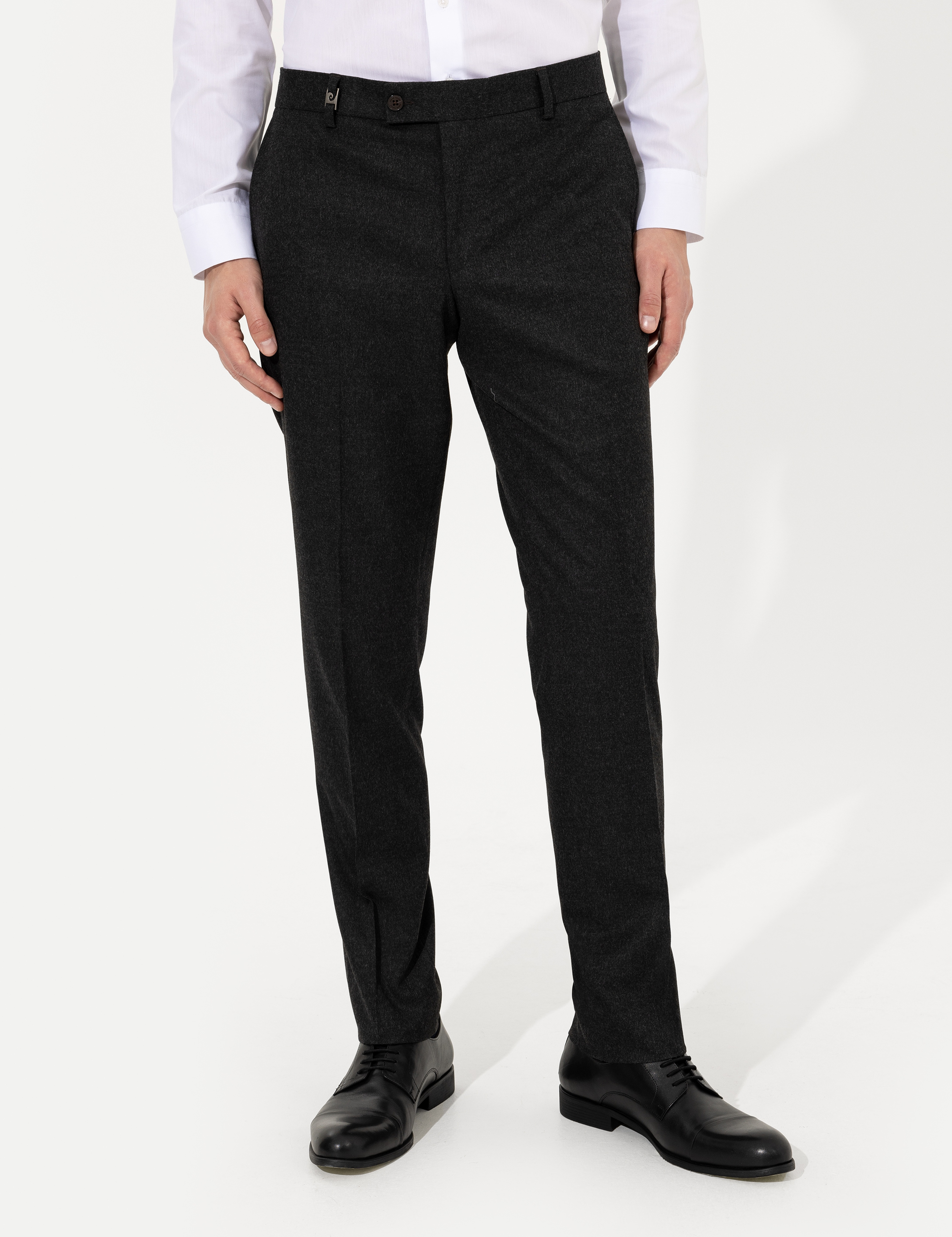 Antrasit Slim Fit Kumaş Pantolon - Image 2