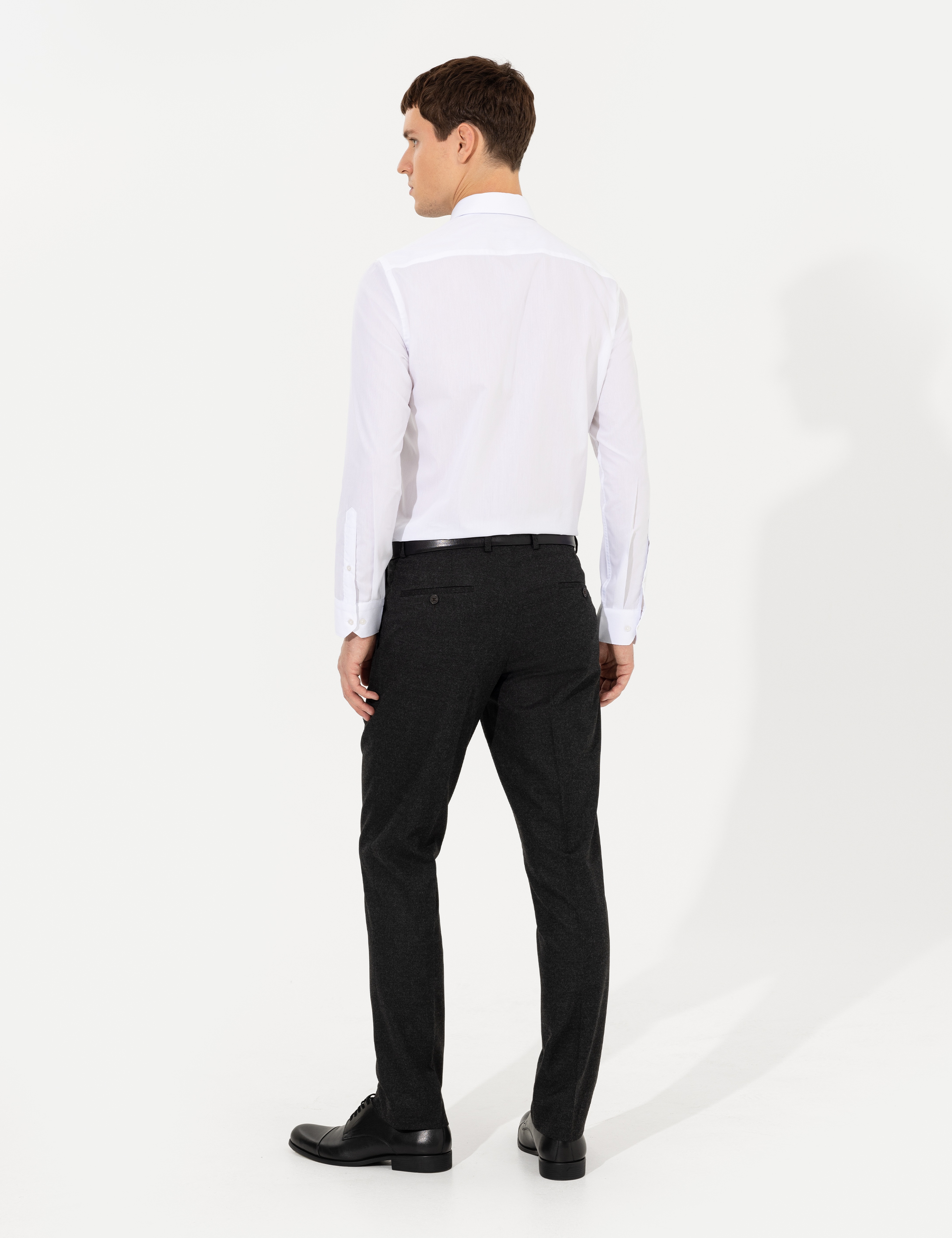 Antrasit Slim Fit Kumaş Pantolon