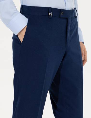 Açık Lacivert Slim Fit Kumaş Pantolon