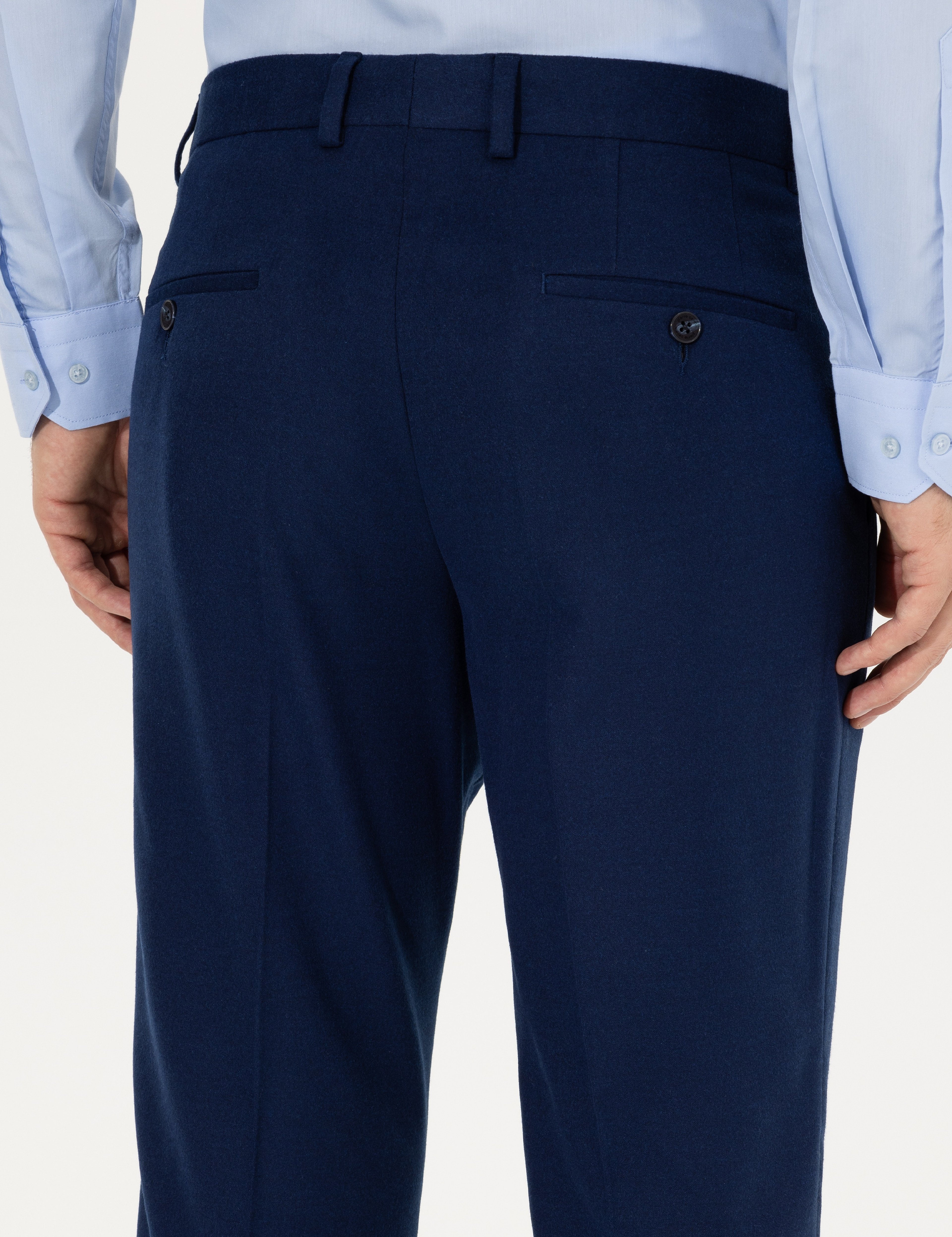 Açık Lacivert Slim Fit Kumaş Pantolon - Image 7