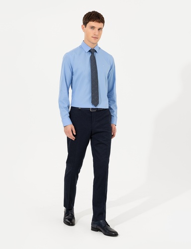 Lacivert Slim Fit Kumaş Pantolon