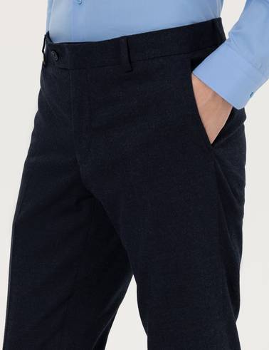 Lacivert Slim Fit Kumaş Pantolon