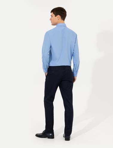 Lacivert Slim Fit Kumaş Pantolon