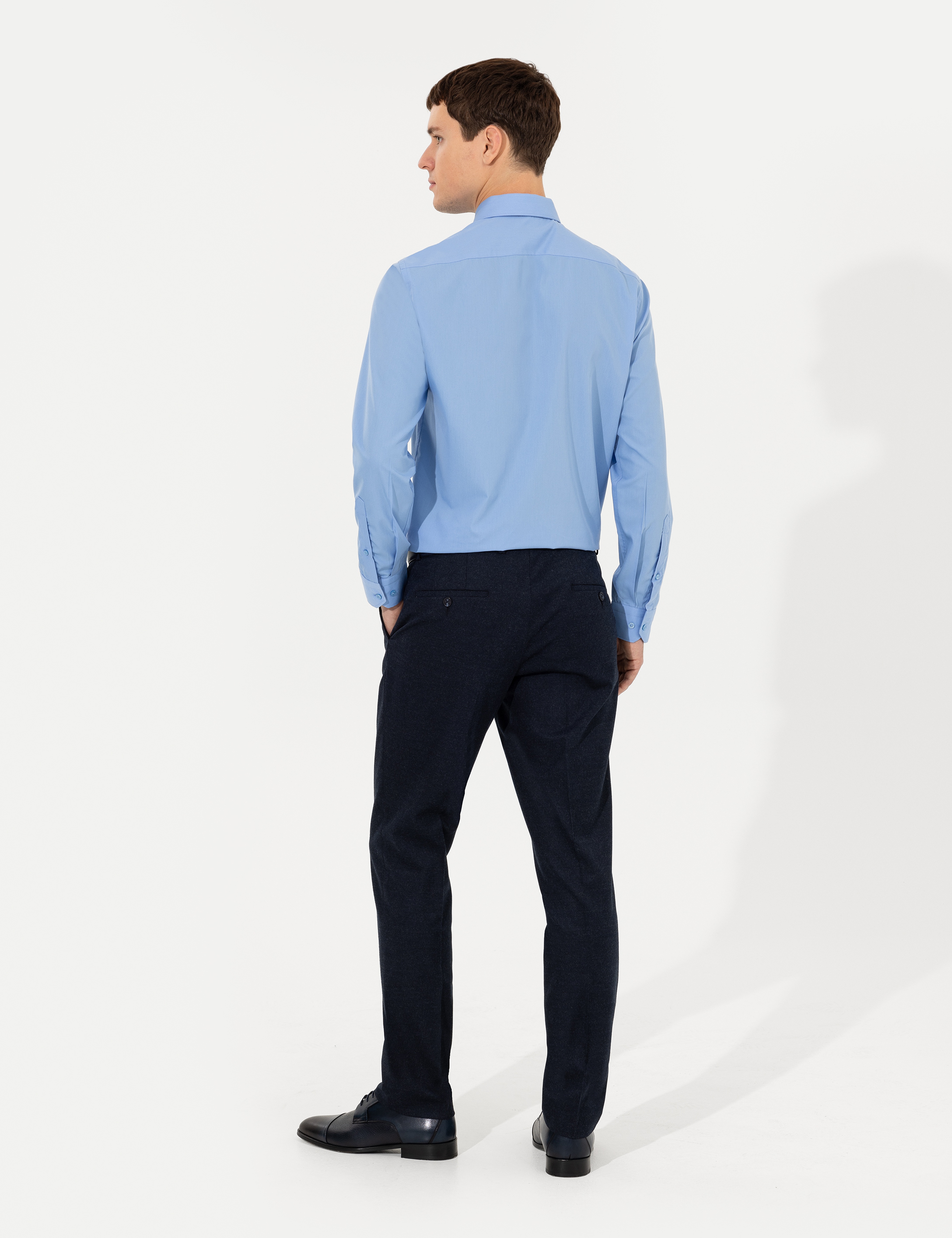 Lacivert Slim Fit Kumaş Pantolon
