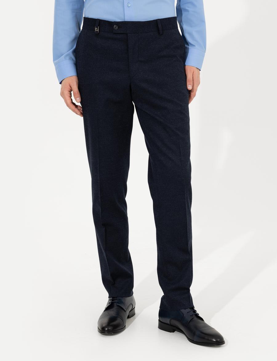 Lacivert Slim Fit Kumaş Pantolon