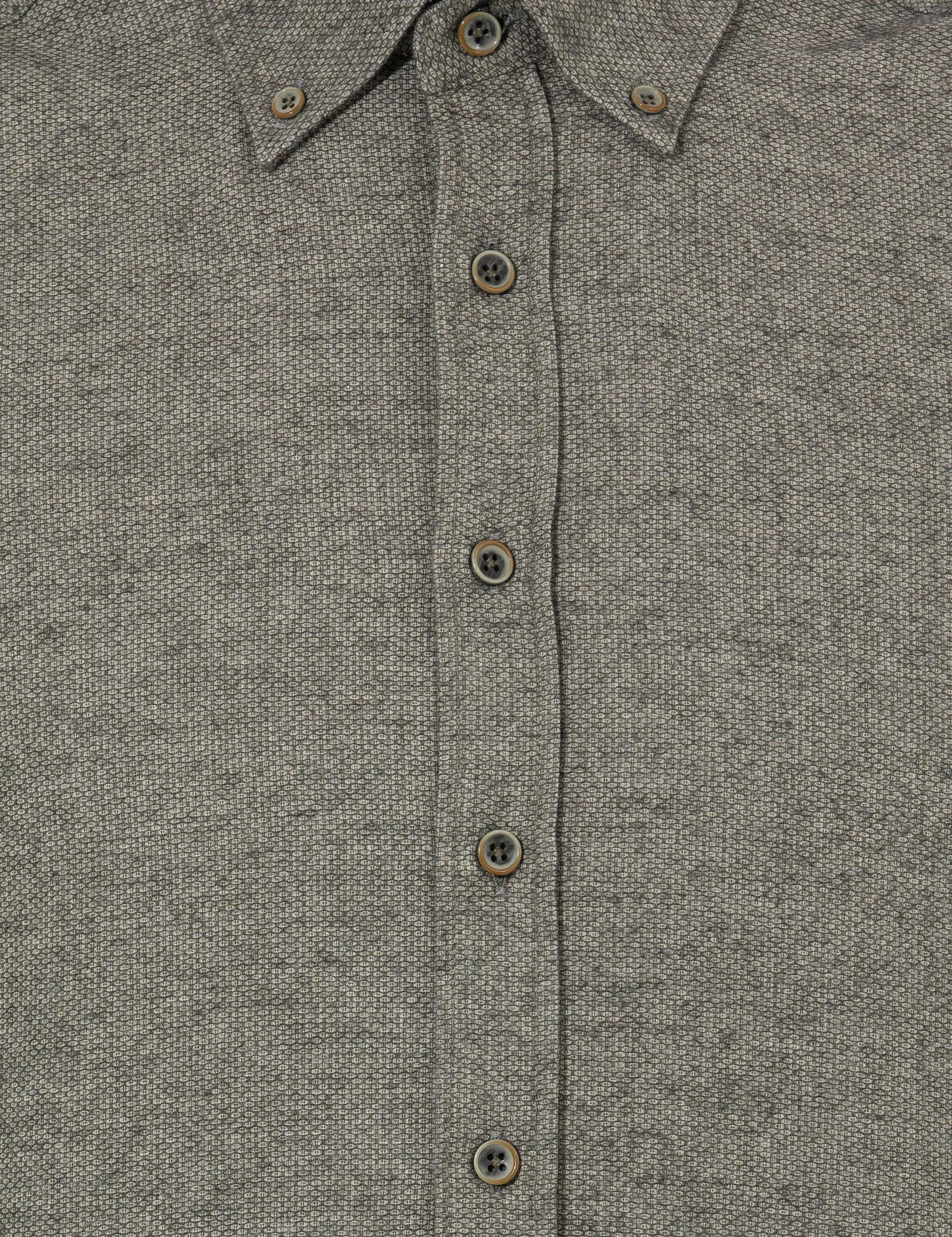 Yeşil Slim Fit Uzun Kollu Gömlek