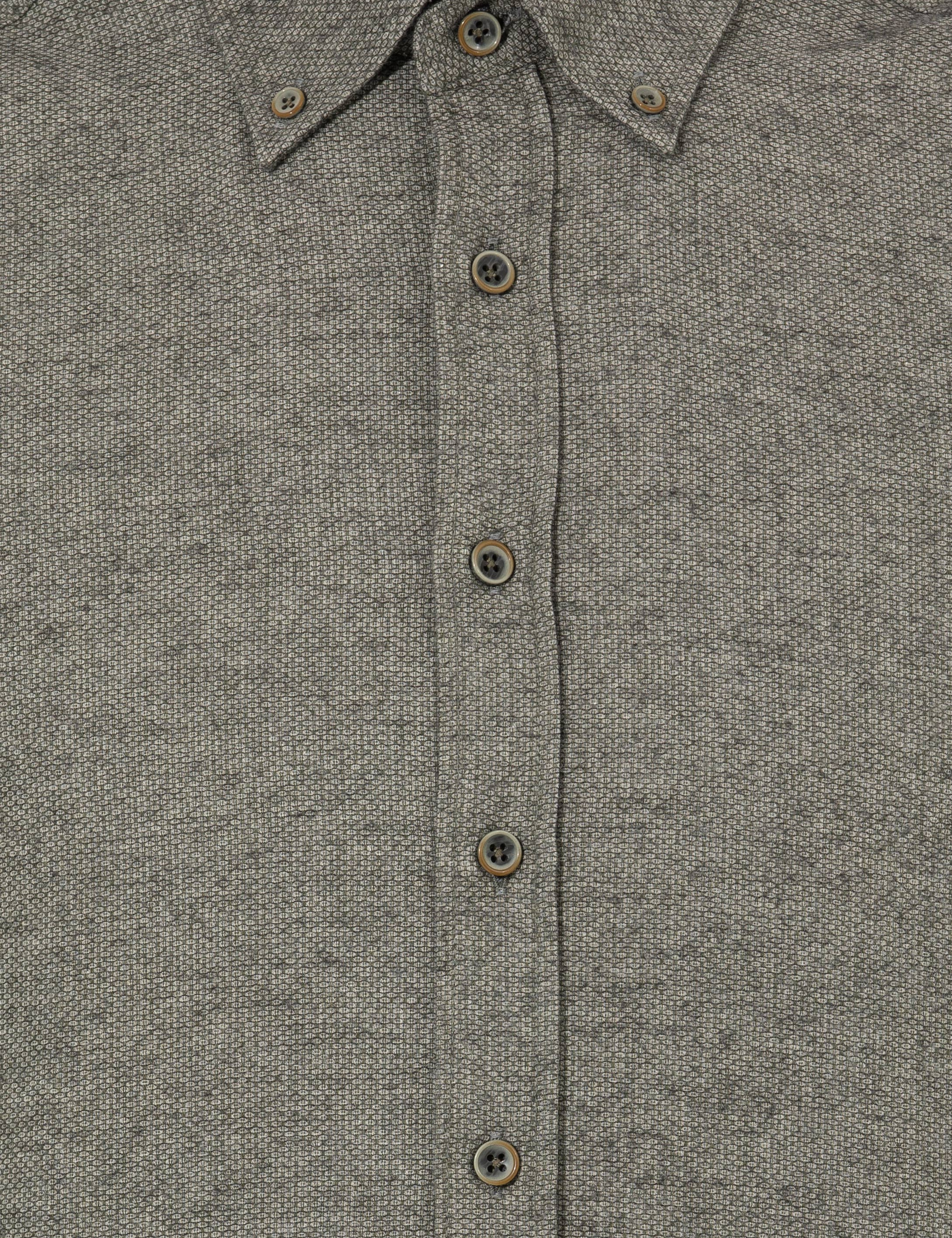 Yeşil Slim Fit Uzun Kollu Gömlek - Image 6