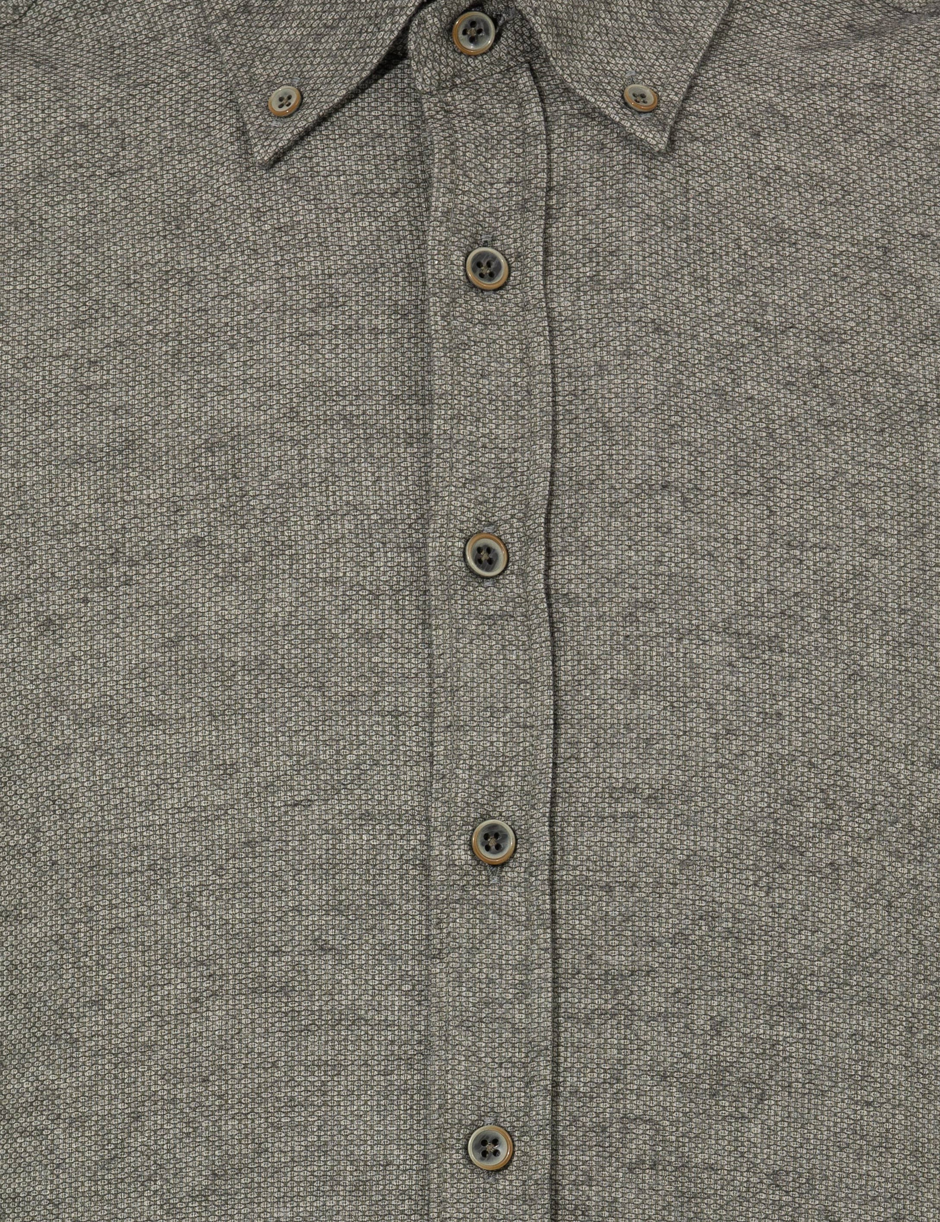 Yeşil Slim Fit Uzun Kollu Gömlek
