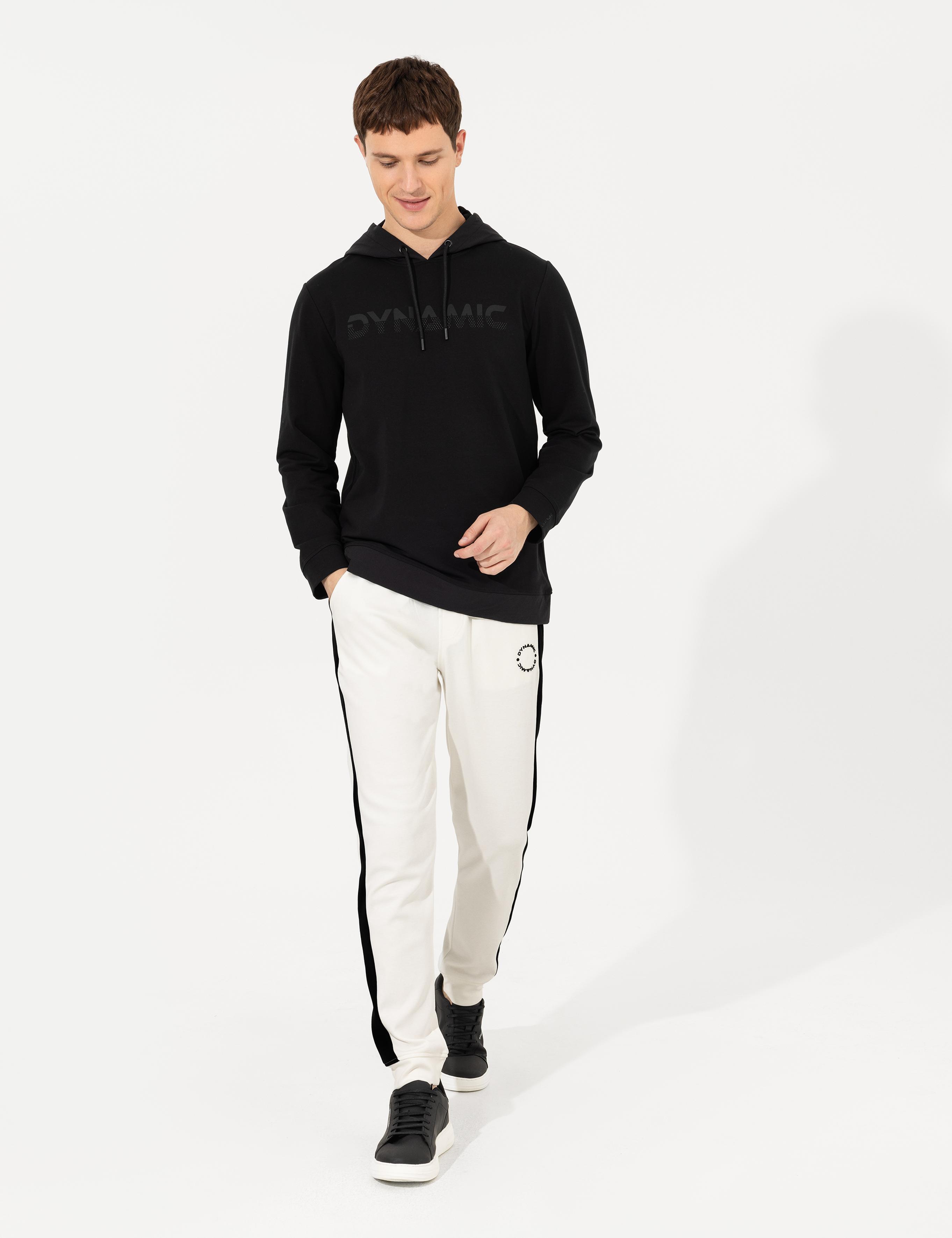 Ekru Slim Fit Eşofman Altı