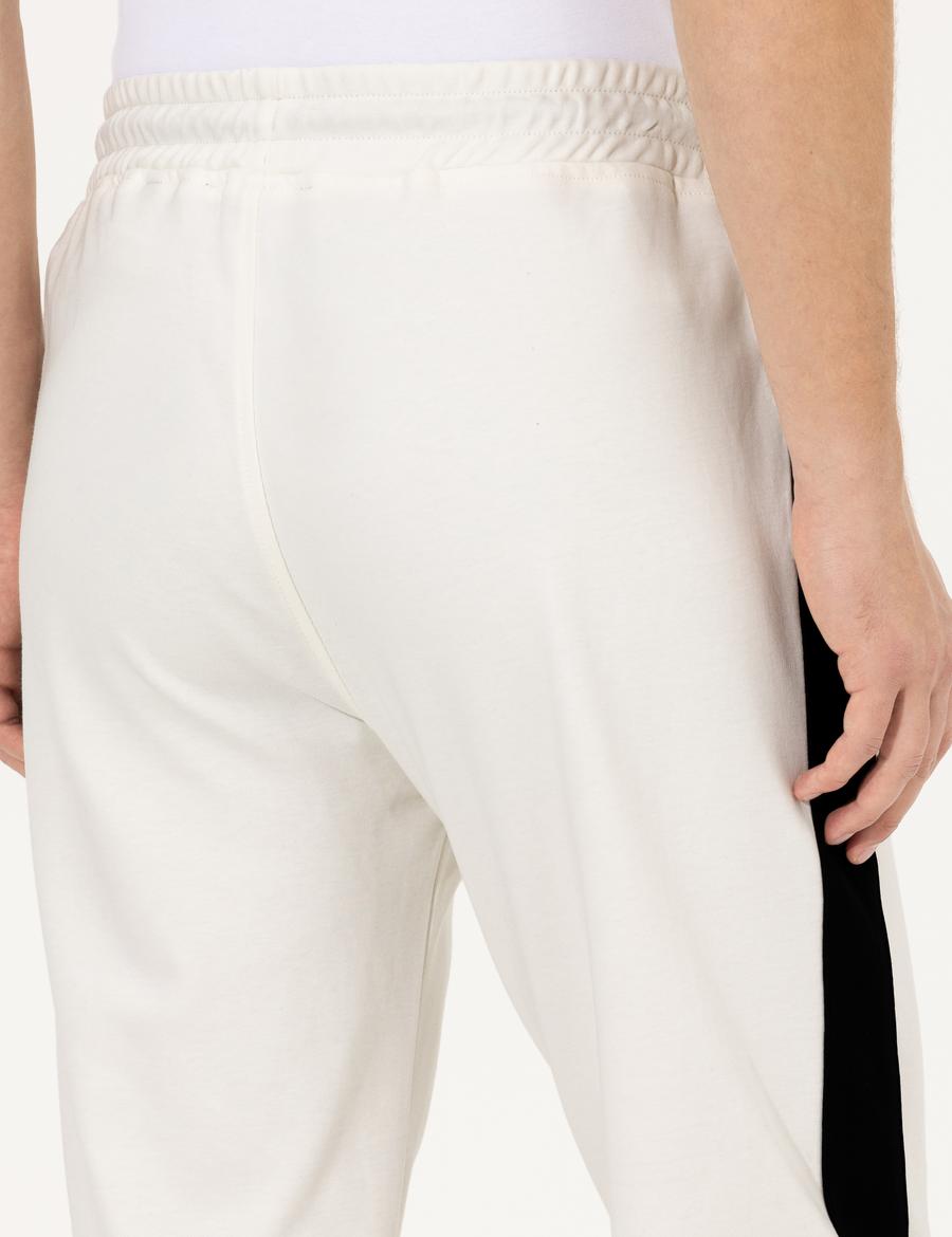 Ekru Slim Fit Eşofman Altı