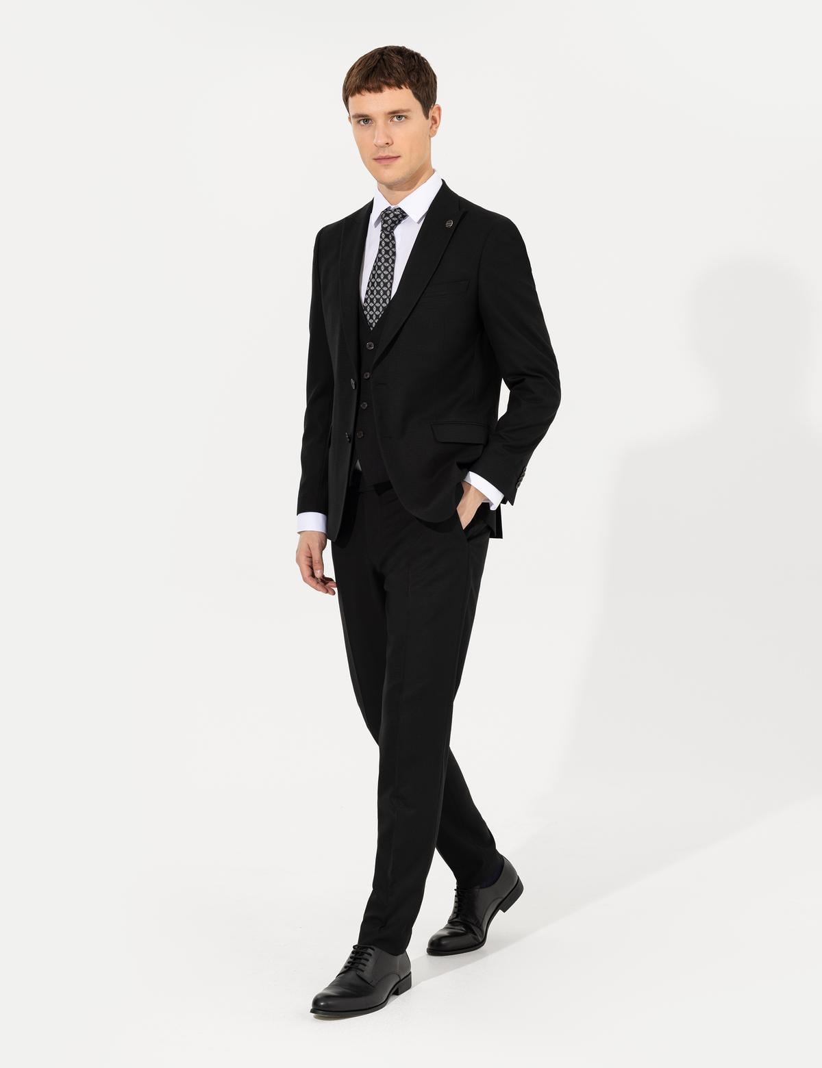 Siyah Ex. Slim Fit Takım Elbise