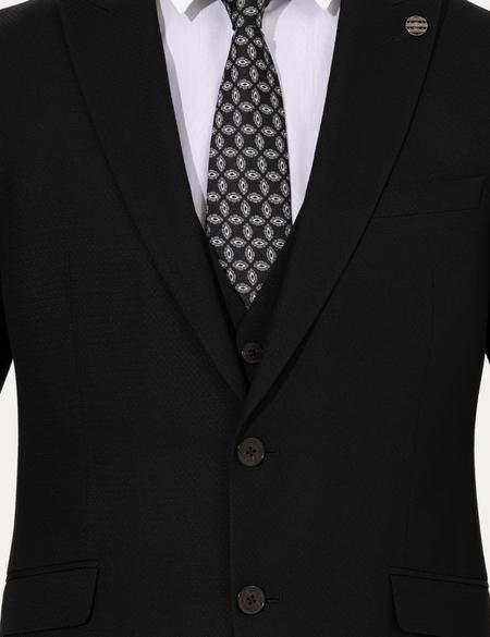 Siyah Ex. Slim Fit Takım Elbise - 50260071020
