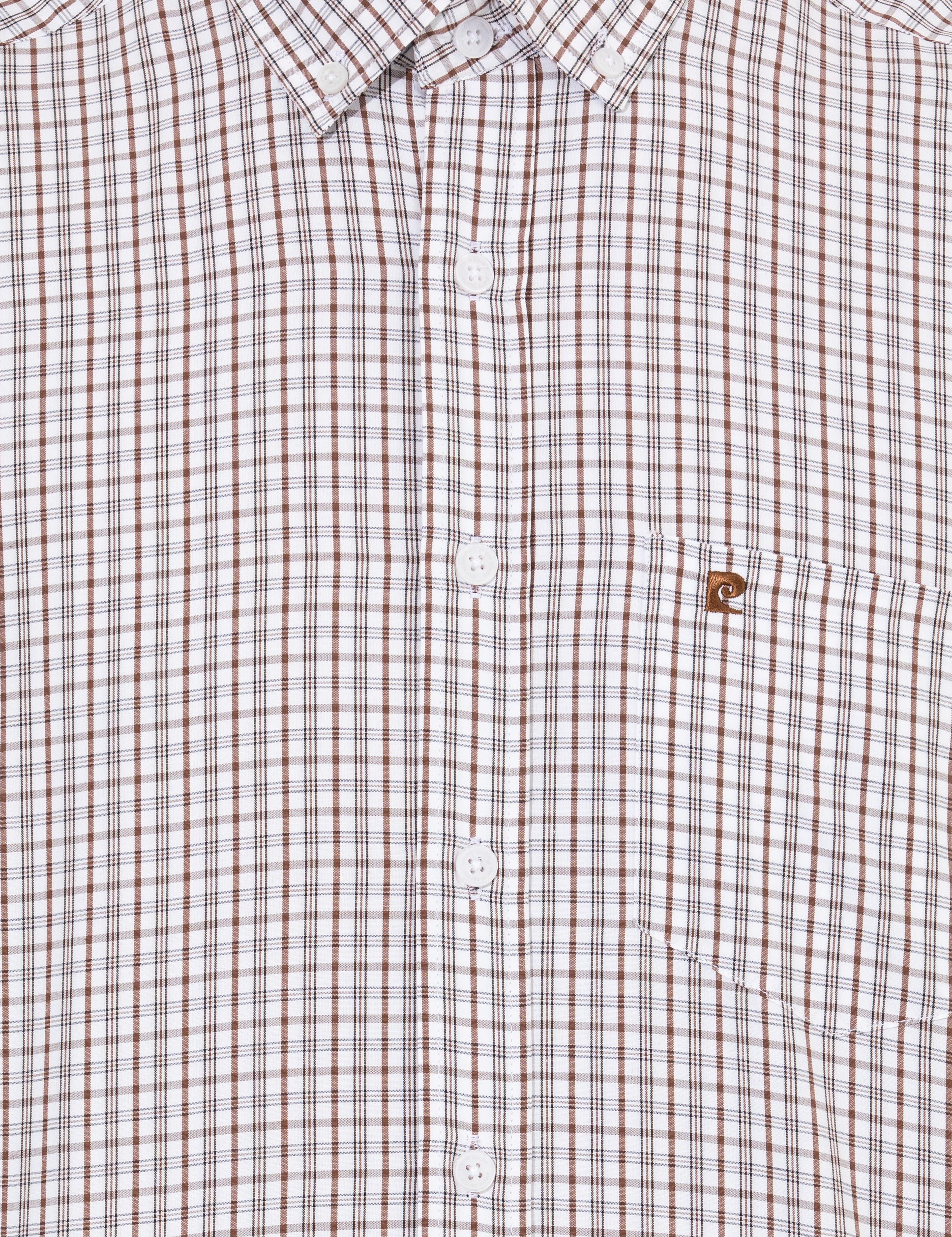 Kahverengi Regular Fit Uzun Kollu Gömlek - Image 6