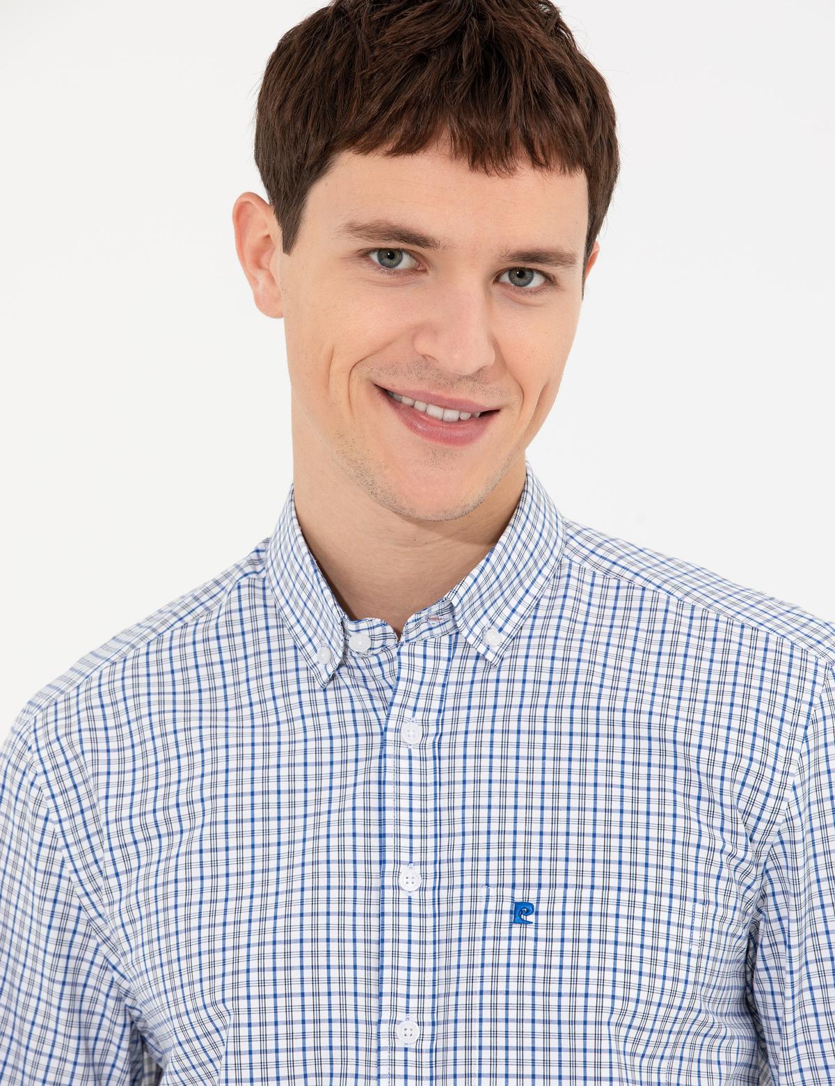 Lacivert Regular Fit Uzun Kollu Gömlek - 50255277018