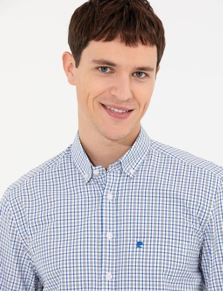 Lacivert Regular Fit Uzun Kollu Gömlek - 50255277018