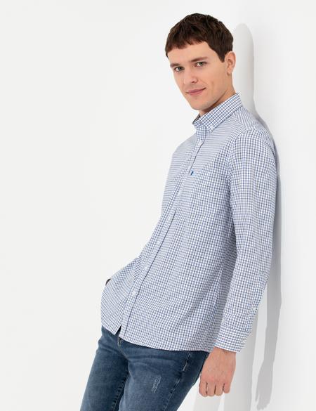 Lacivert Regular Fit Uzun Kollu Gömlek - 50255277018