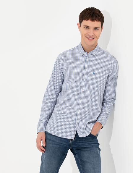 Lacivert Regular Fit Uzun Kollu Gömlek - 50255277018