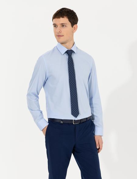 Açık Mavi Slim Fit Uzun Kollu Klasik Gömlek - 50255292001