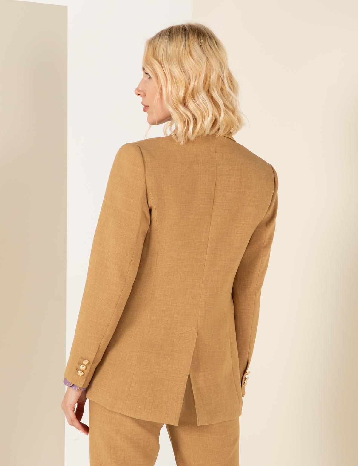 Camel Kruvaze Ceket - 50260292013