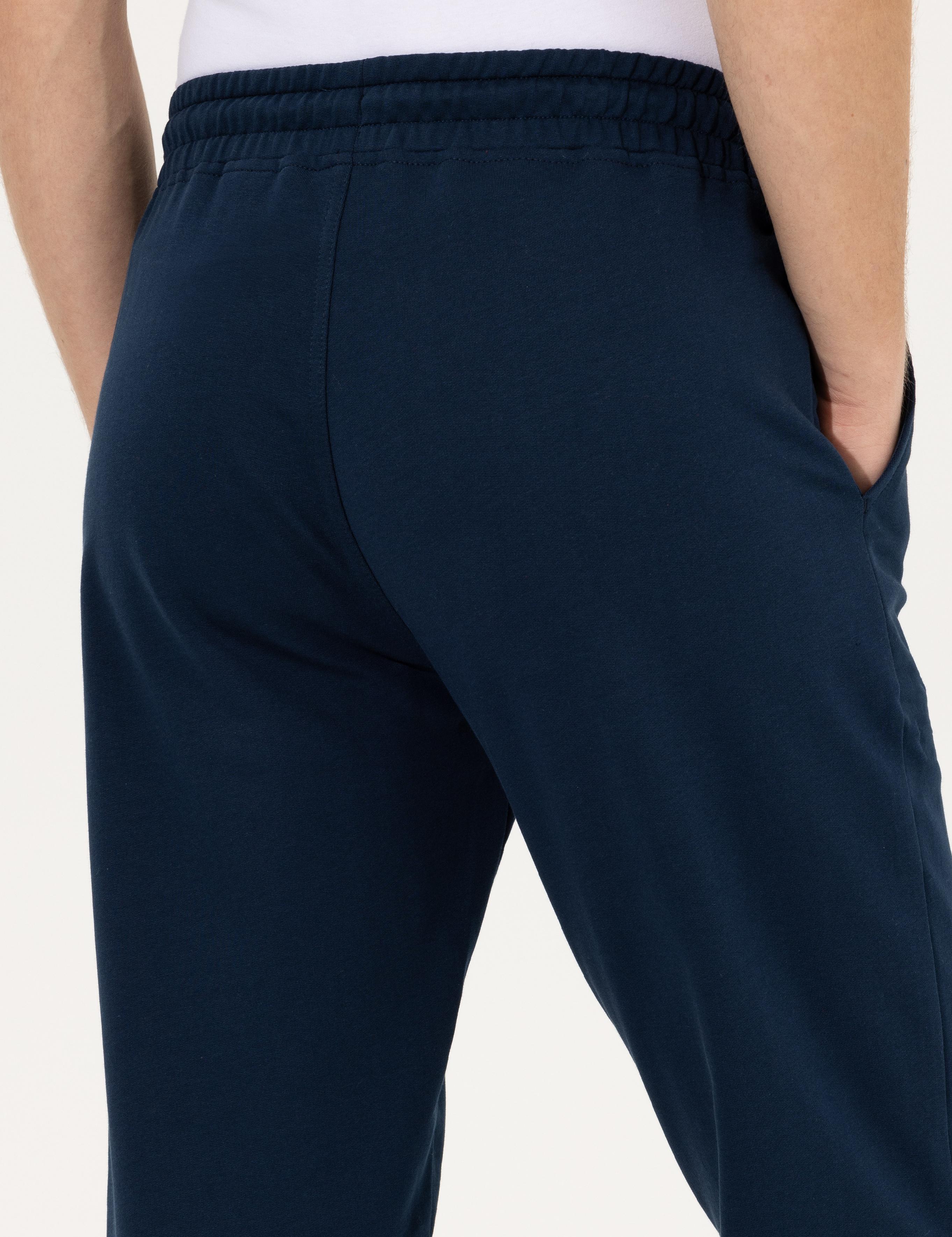 Lacivert Slim Fit Eşofman Altı