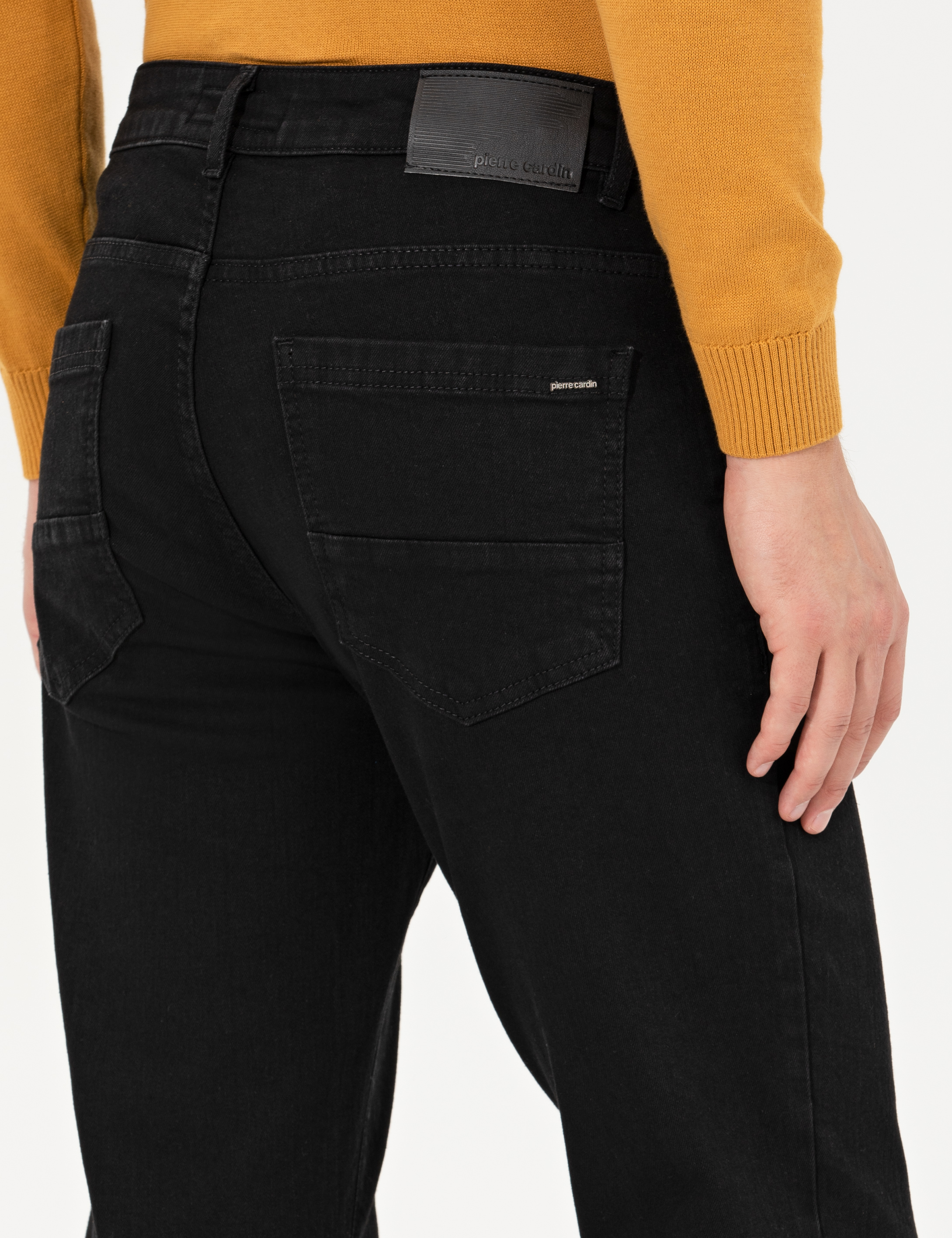 Siyah Straight Fit Jean Pantolon