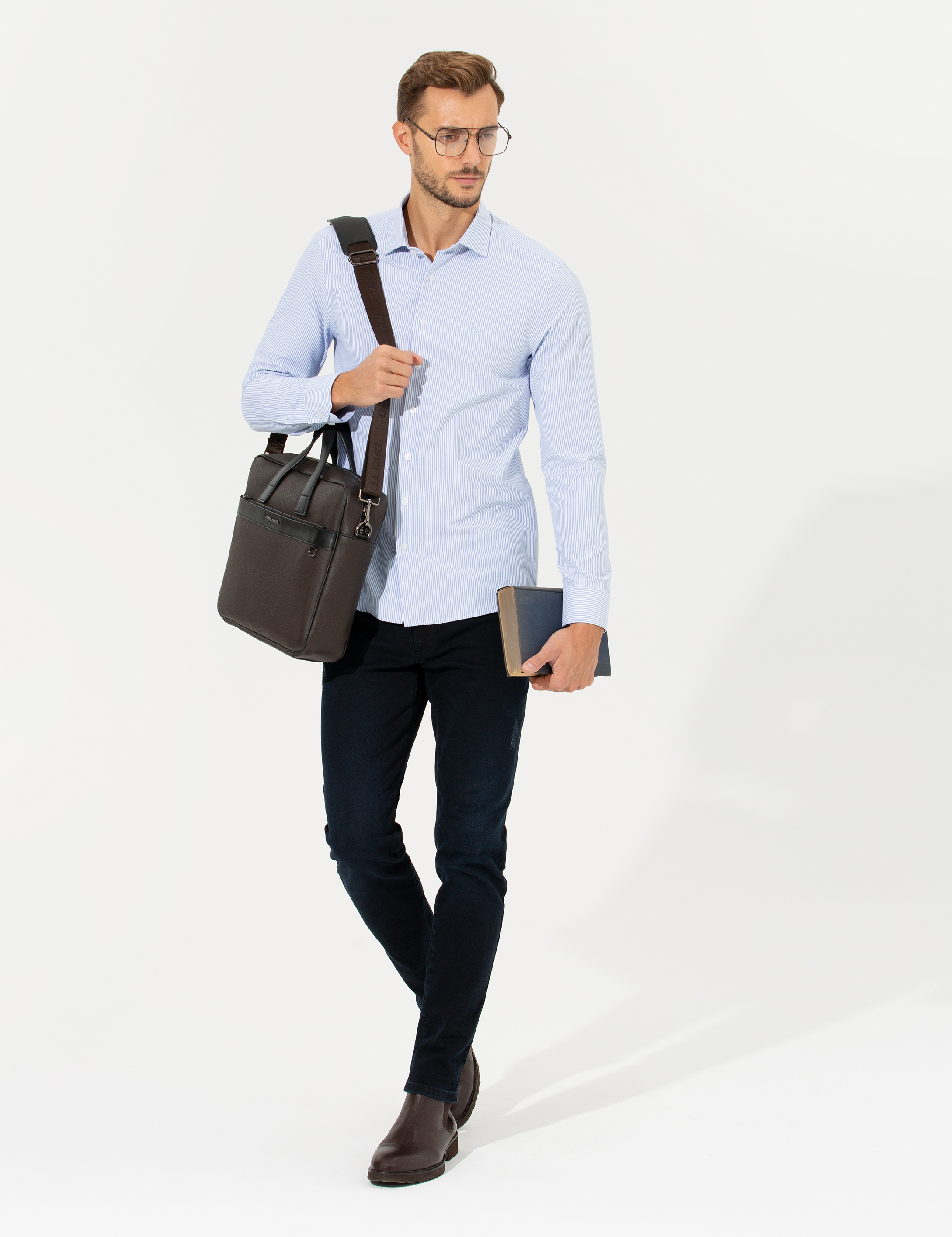 Pierre Cardin Açık Mavi Slim Fit Uzun Kollu Gömlek görsel 2