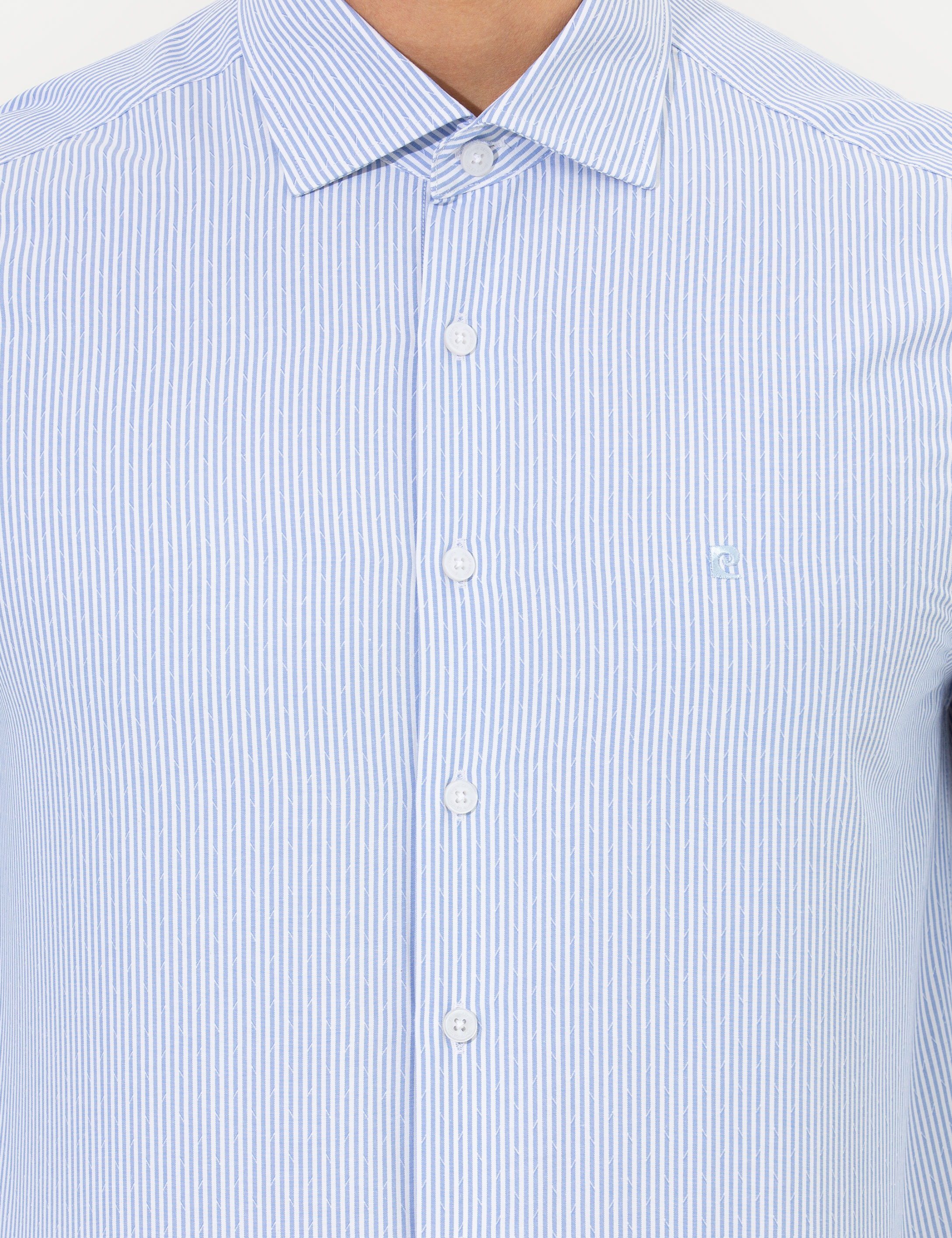 Pierre Cardin Açık Mavi Slim Fit Uzun Kollu Gömlek görsel 6