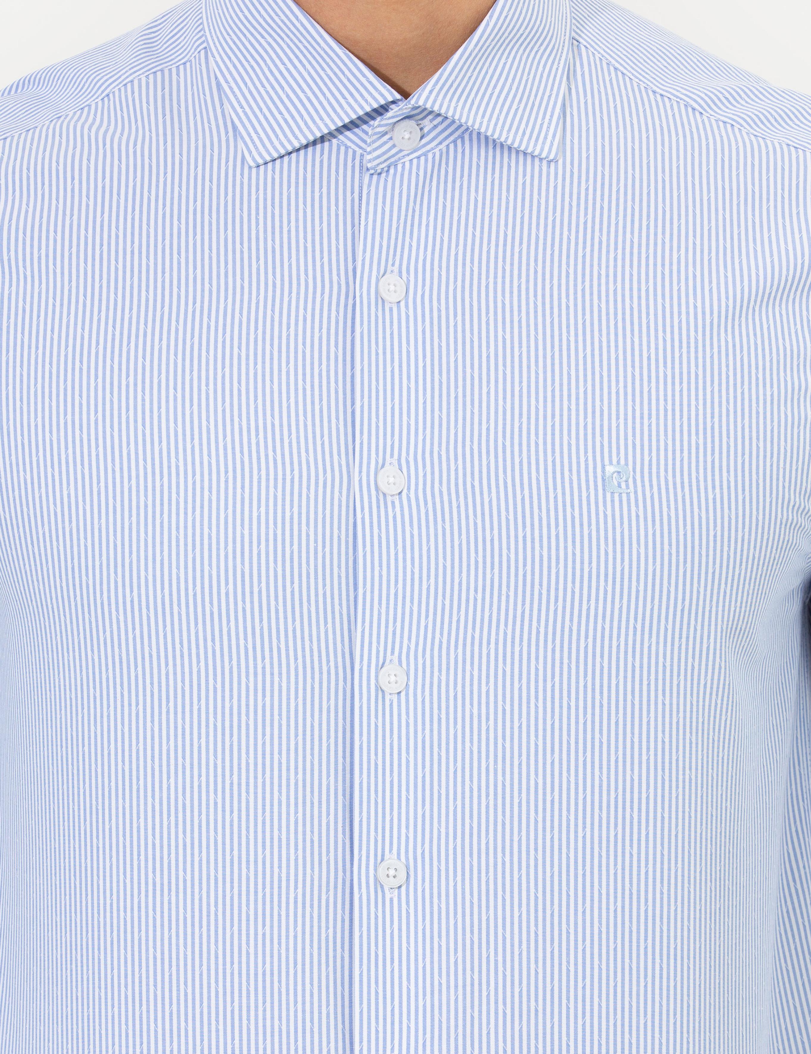 Açık Mavi Slim Fit Uzun Kollu Gömlek