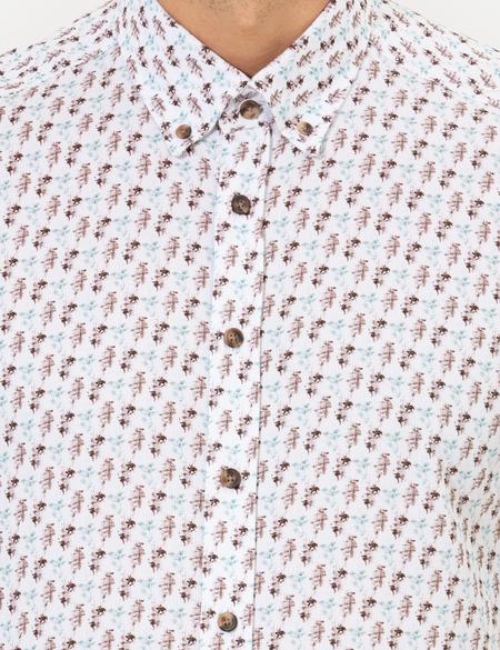 Beyaz Regular Fit Uzun Kollu Gömlek - 50265765016