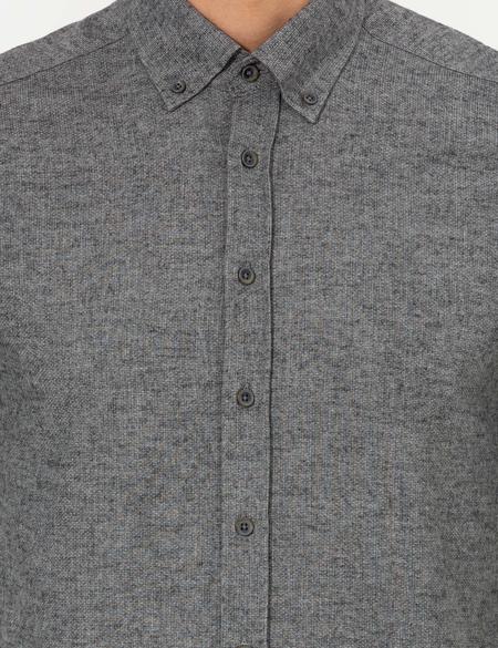 Gri Slim Fit Uzun Kollu Gömlek - 50259500097