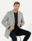 Açık Gri Ex. Slim Fit Kaşe Kaban