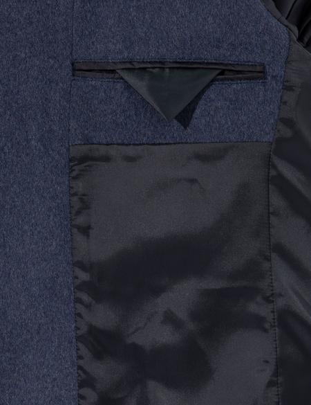 İndigo Ex. Slim Fit Kaşe Kaban - 50257388031