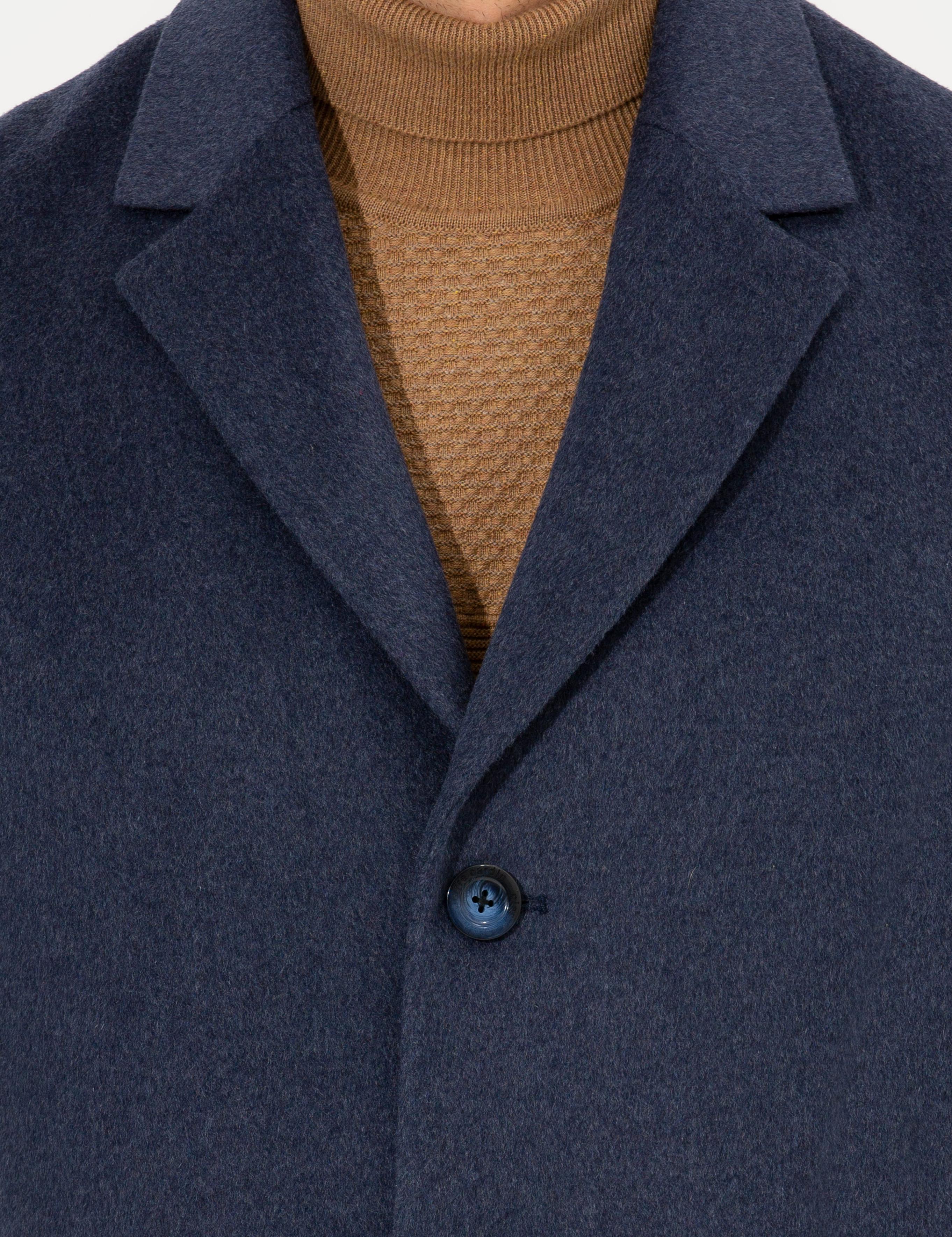 İndigo Ex. Slim Fit Kaşe Kaban