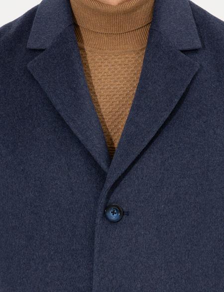 İndigo Ex. Slim Fit Kaşe Kaban - 50257388031