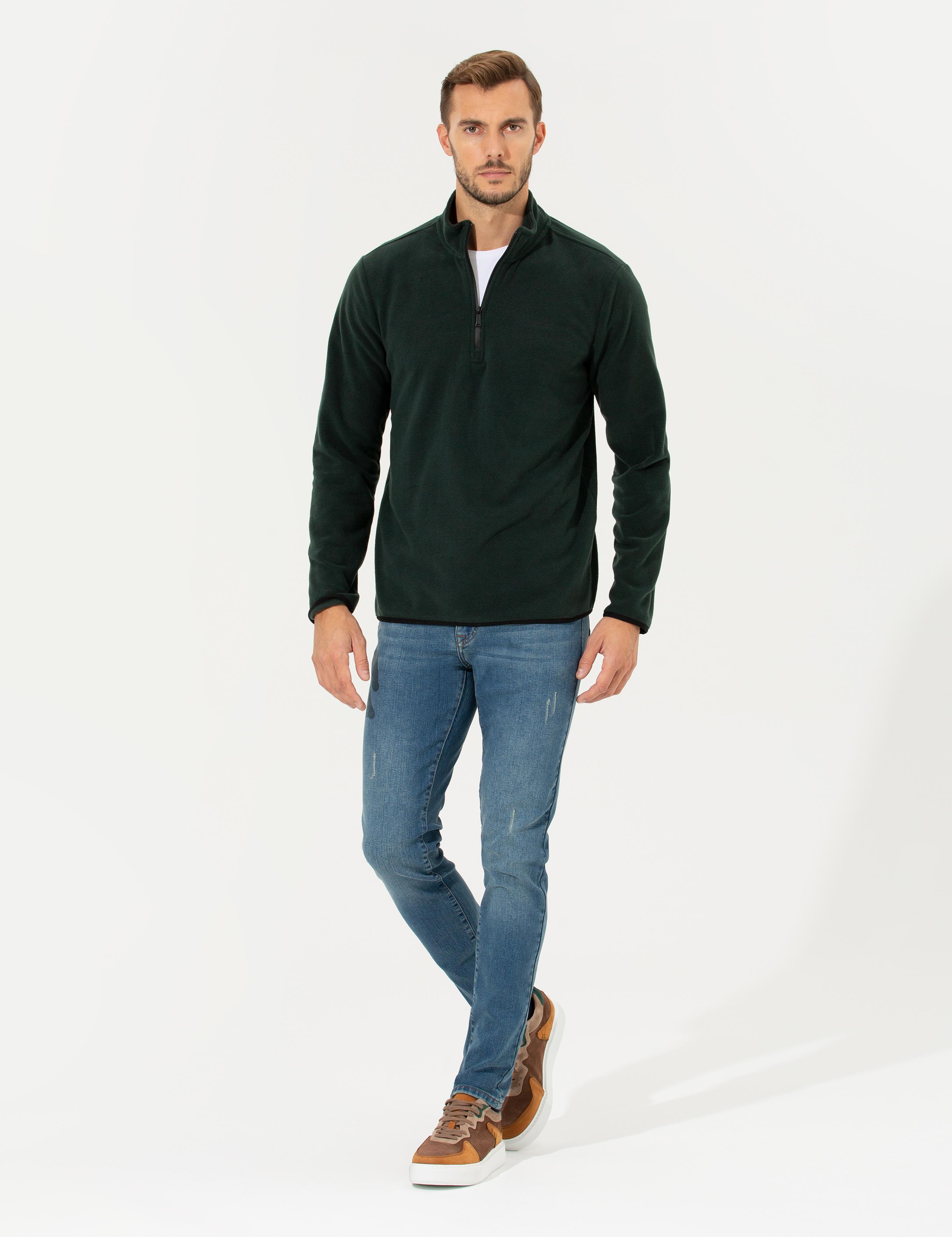 Haki Regular Fit Sweatshirt