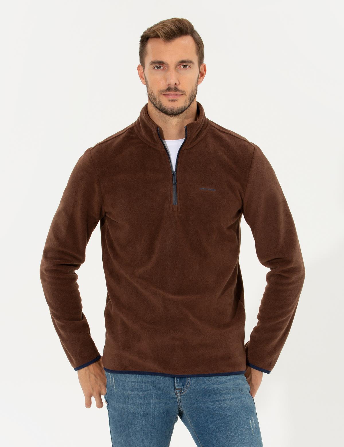 Kahverengi Regular Fit Sweatshirt - 50262815036