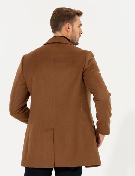 Camel Ex. Slim Fit Kaşe Kaban - 50257388041